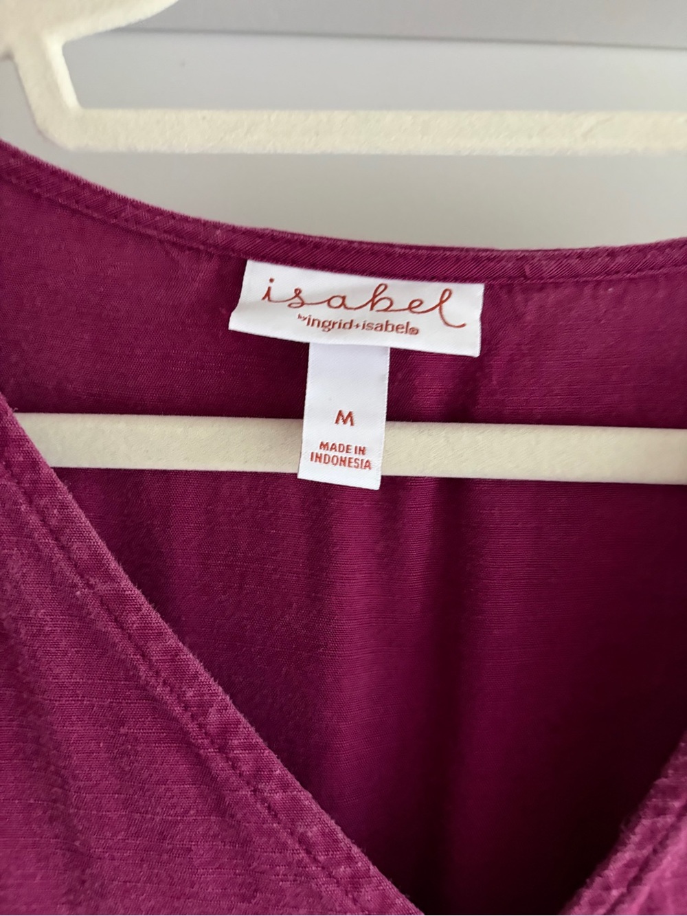 Magenta V-Neck Ruffle Dress - Picture 2 of 5